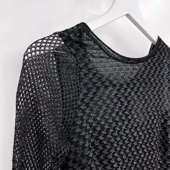 Missoni Metallic Mesh Open Back Slinky Maxi Dress - Picture 4 of 12